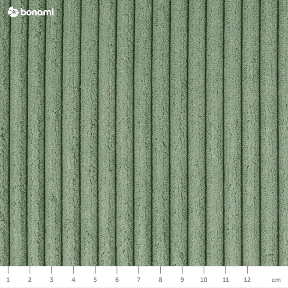 Világoszöld kordbársony kinyitható kanapé 218 cm Tori – Bonami Selection