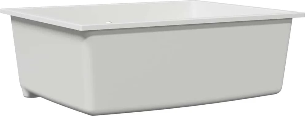 vidaXL Konyhai mosogató Fehér 54 x 44 x 20 cm Gránit