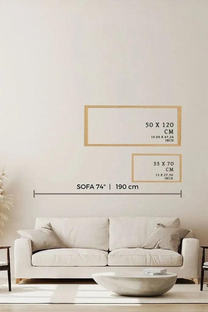 Artsmdfyty4-50120 keretezett MDF falikép, 50 x 120 cm
