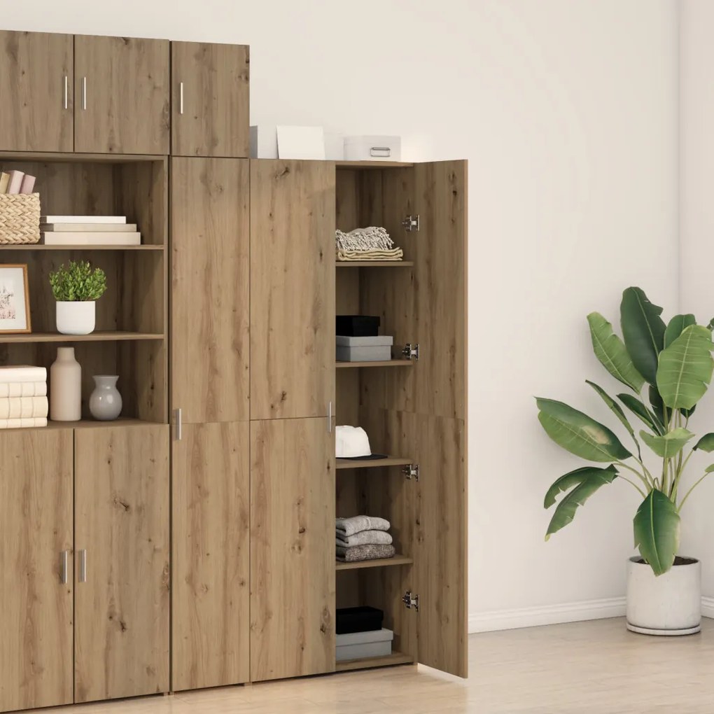 Artisan Oak Magas Tároló 70x42.5x185 cm Mérnöki fa