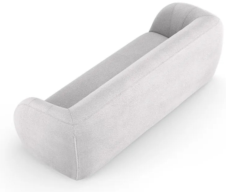 Világosszürke buklé kanapé 230 cm Essen – Cosmopolitan Design