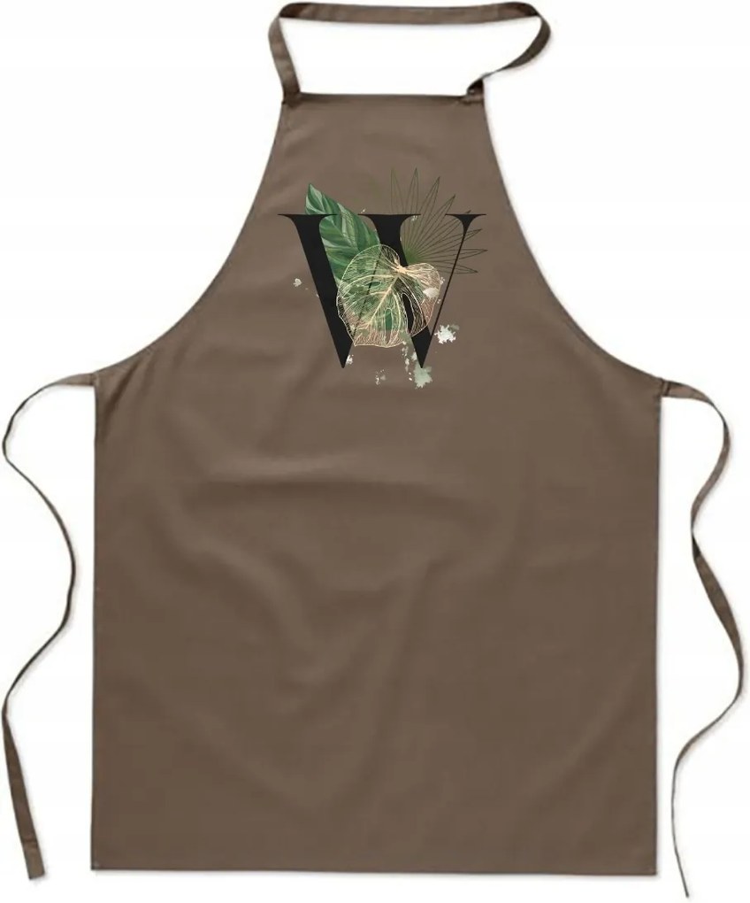 Konyhai Kötény bézs Betűvel Veronika Viktória Wojtek FA_376_b