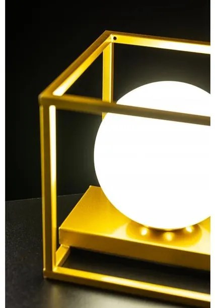 Lámpa Asztali AVELIN ,2133, AC220-240V,50/60Hz,1*E27, IP20,20CMX20CM, egy, arany