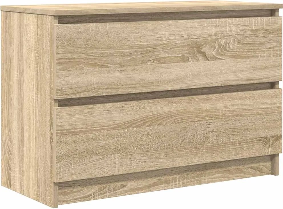 vidaXL sonoma tölgy színű szerelt fa TV-szekrény 80x35x54 cm