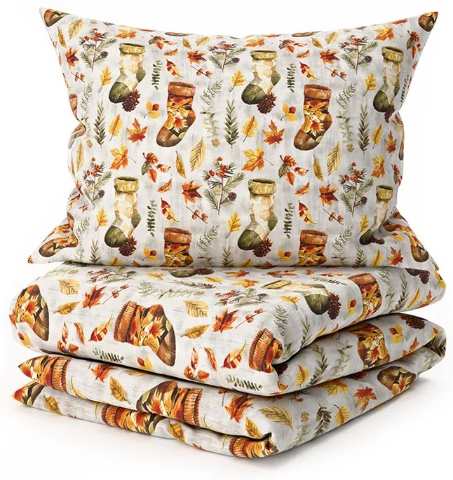 Pamut ágyneműhuzat AUTUMN SOCKS színes Ágyneműhuzat mérete: 70 x 90 cm | 140 x 200 cm