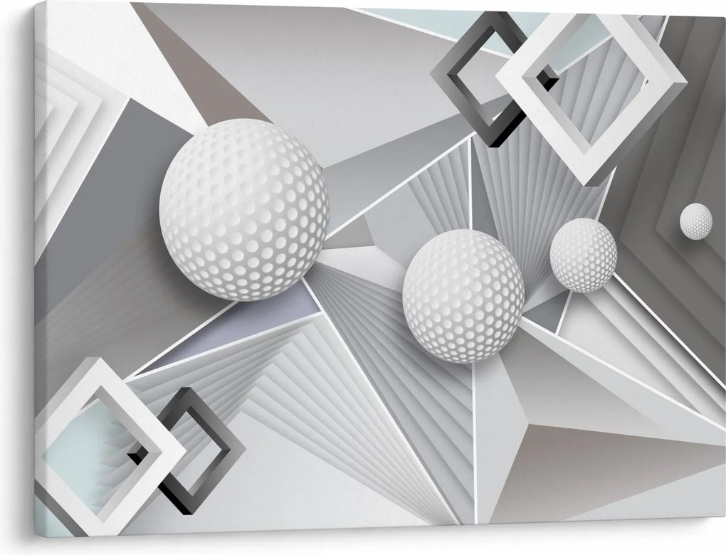 Geometriai absztrakt kép (70x50 cm)
