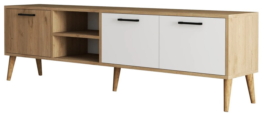 TV asztal/szekrény Essex (tölgy + fehér). 1073460