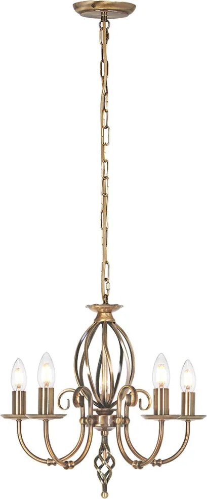 Elstead Lighting ARTISAN ART5-AGD-BRASS Csillár 5x60W/E14