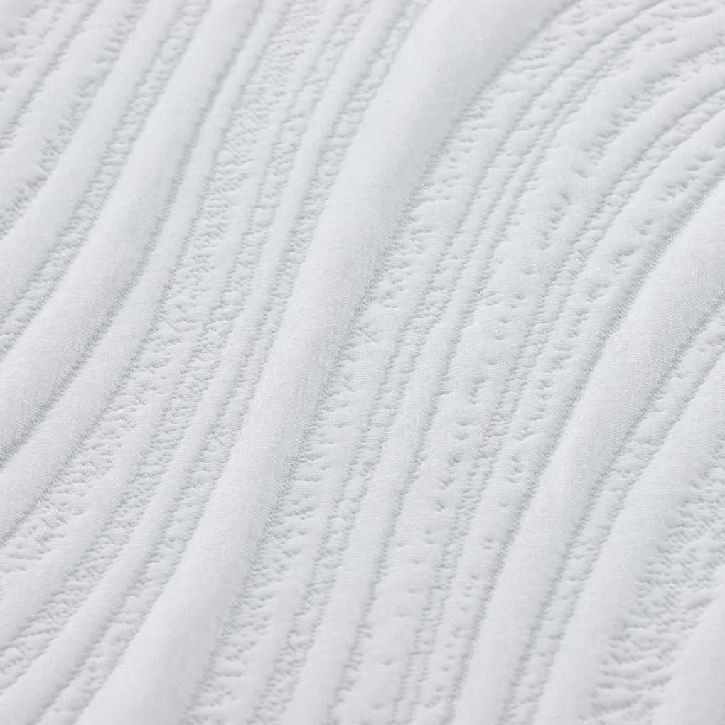 Matrac Fehér és Szürke 140 x 200 cm Memóriahab