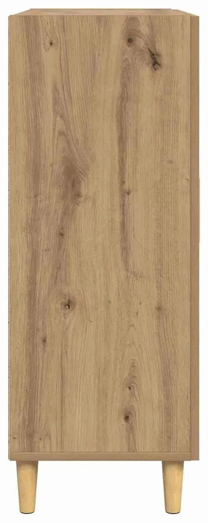 Széf fiókkal kézműves tölgy 34 x 69,5 x 90 cm Faanyag