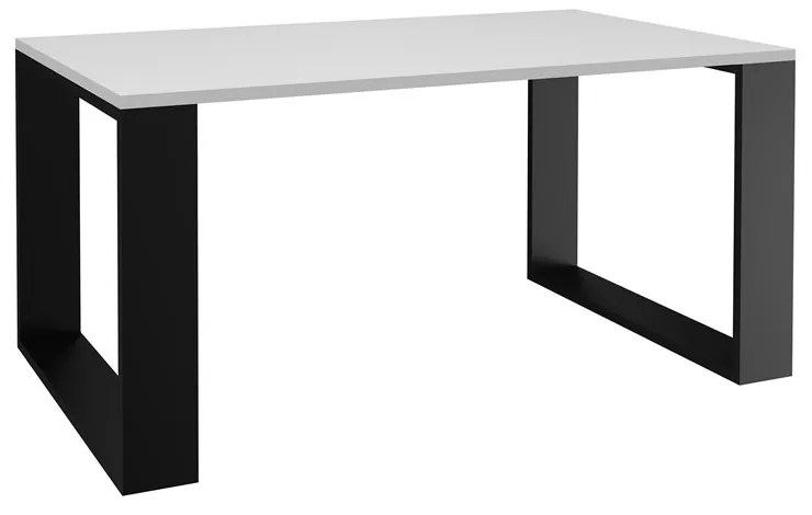 Drohmo MIX Salon Loft modern dohányzóasztal, 90x50x58 cm, fehér-fekete