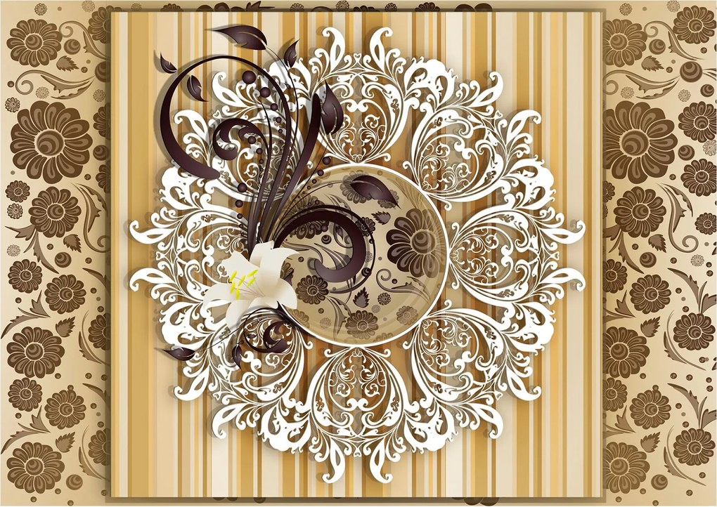 Fotótapéta flizelina Liliomok Luxus virágdísz design 250x175 +ragasztó