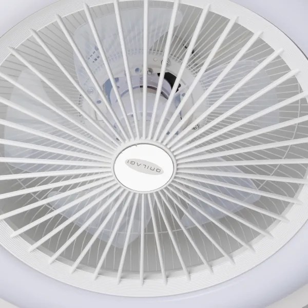 Brilagi - LED Dimmelhető lámpa ventilátorral RONDA LED/48W/230V fehér + távirányító