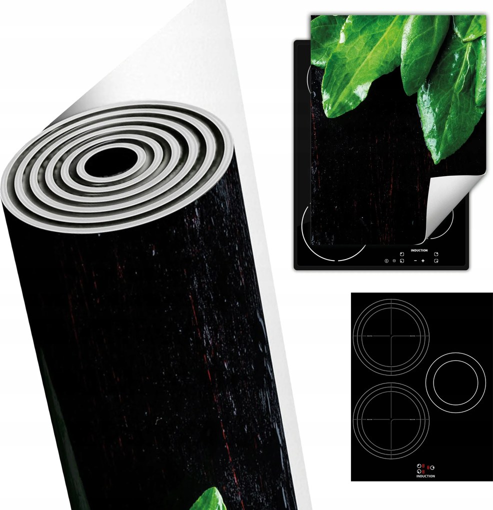 Tűzhelyvédő Szőnyeg Asztali Dekoráció 40x52 fekete konyha