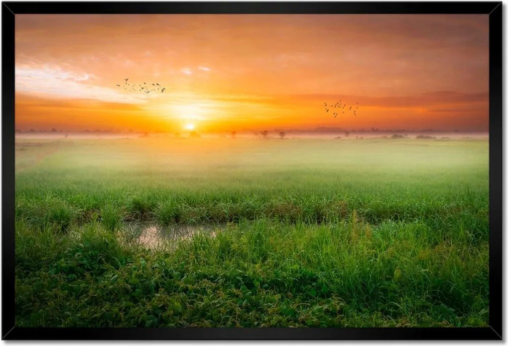 Poszterek keretben 60x40 Napfelkelte Ébredés