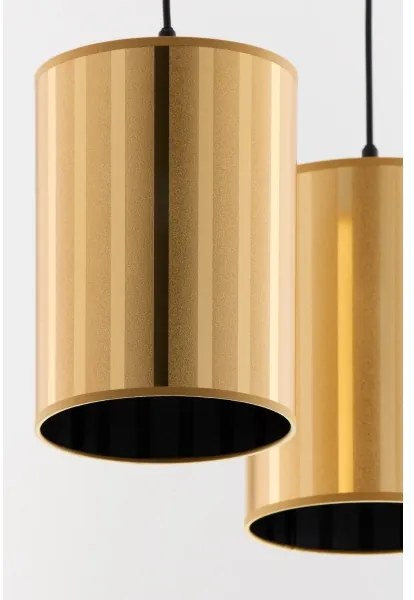 Jupiter 2091 - CORTINA kábeles függeszték 2xE27/15W/230V arany/fekete