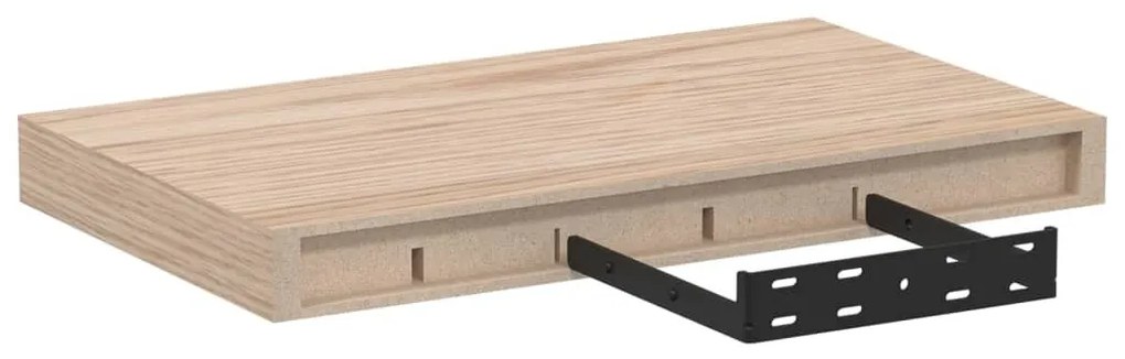 2 db szerelt fa függőpolc 40 x 23,5 x 4 cm