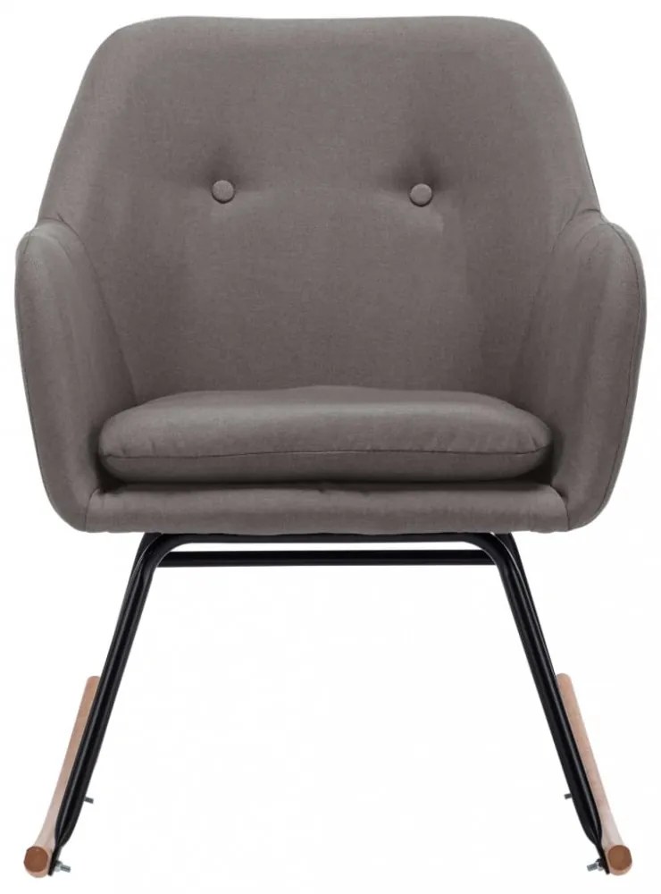 világosszürke szövet hintaszék