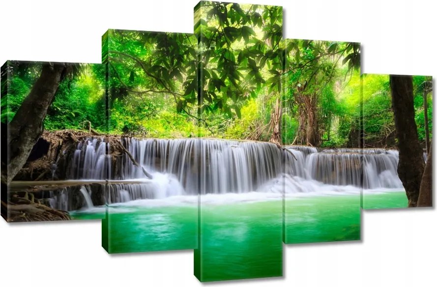 Vászonkép 120x80 Vízesés Thaiföldön