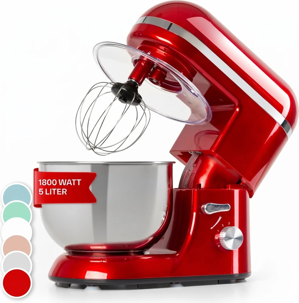 Klarstein Bella Elegance, konyhai robotgép, 1800 W, 1,7 PS, 6 fokozat, 5 L