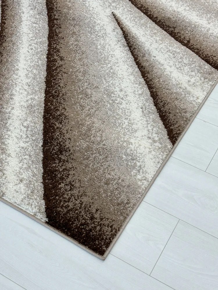 Nora 6033 bézs modern szőnyeg 160x230 cm