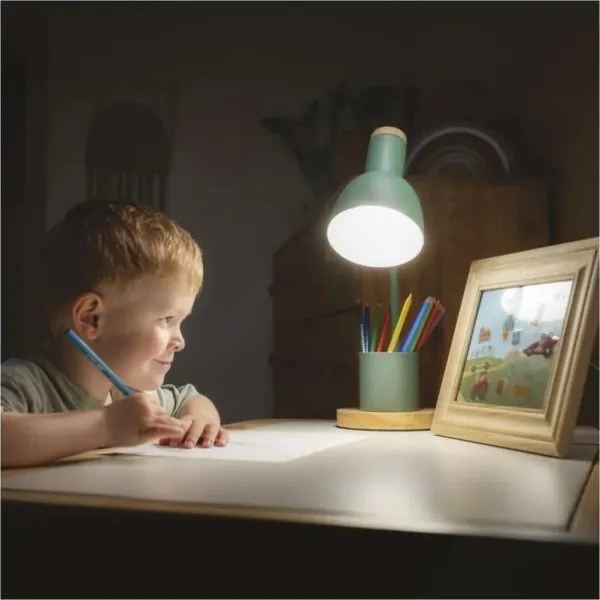 POPPY asztali lámpa 1xE27/25W/230V zöld