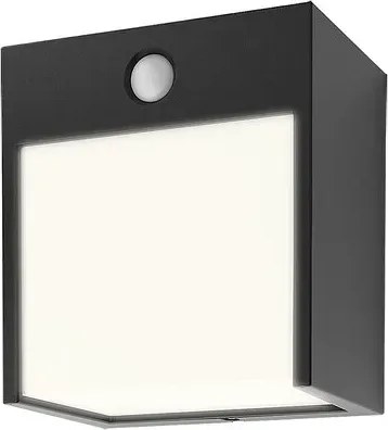 Rabalux balimo kültéri fali lámpa 12w 560lm ip44 mozgásérzékelő matt fekete
