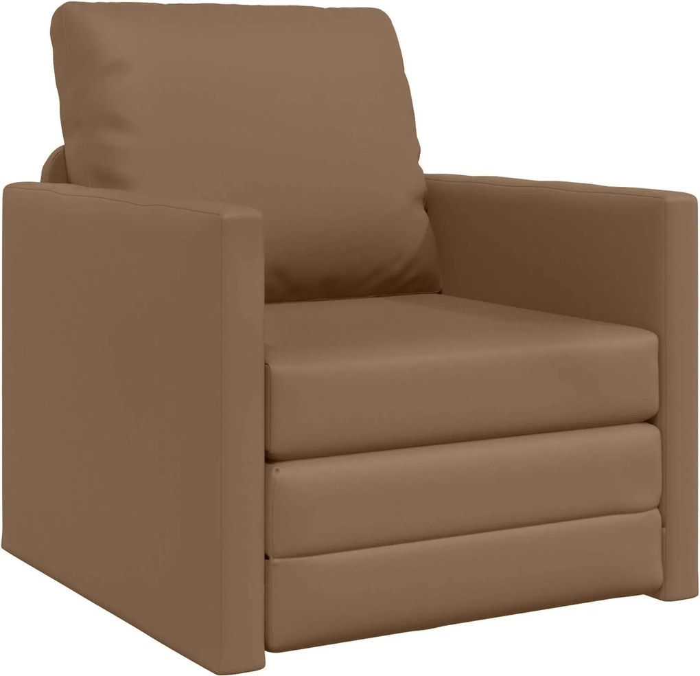 vidaXL Kanapéágy 60cm Cappuccino Mübőr