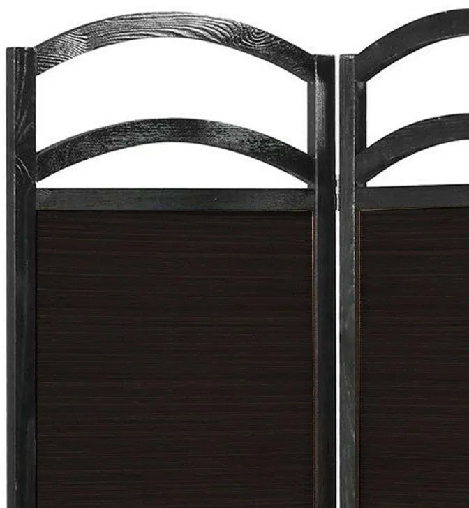 4 paneles térelválasztó paraván-sötétbarna