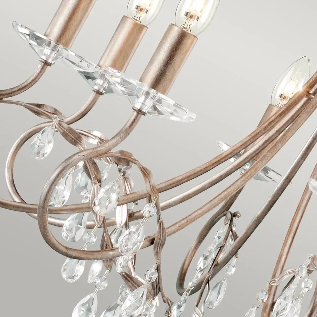 Elstead Lighting CHRISTINA CRT8-SILVER-GOLD Csillár 8x60W/E14