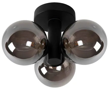 Lucide 74116/03/30 - Fürdőszobai mennyezeti lámpa TRUDY 3xG9/40W/230V IP44 fekete