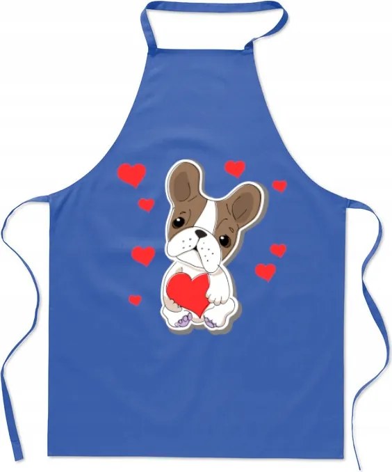 Konyhai Kötény Boston Terrier Szívek Szerelem Ajándék