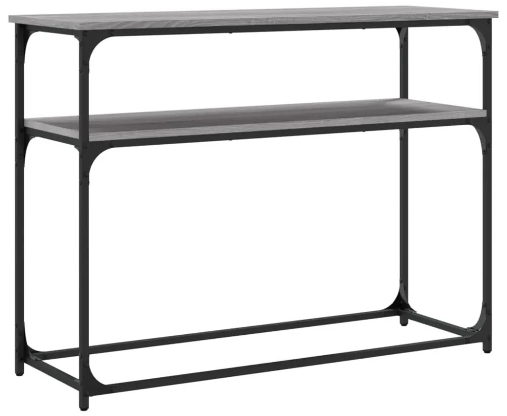 szürke sonoma színű szerelt fa tálalóasztal 100x35,5x75 cm