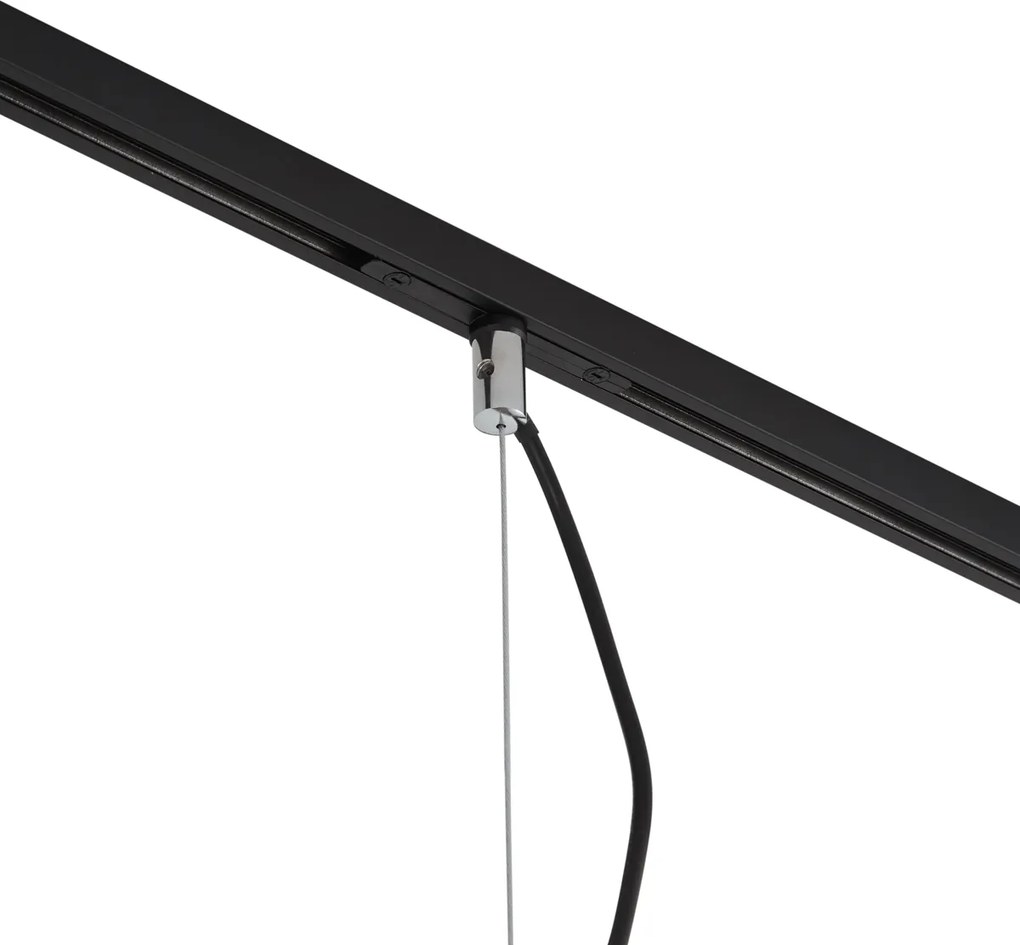 Design függőlámpa króm 1 fázisú sínrendszerhez - Slimline Sara