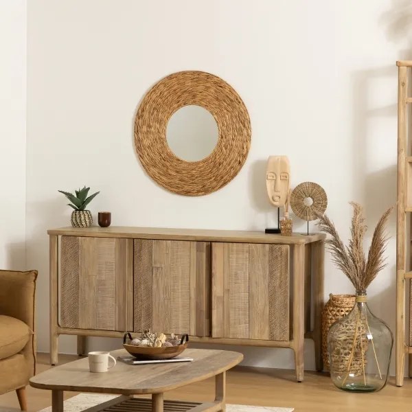 Atmosphera - Fali tükör LORENA átm. 75 cm vízi jácint