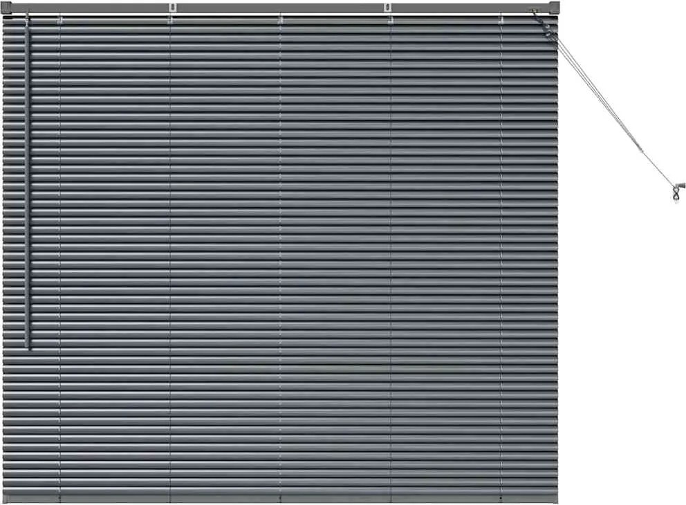vidaXL Zsalugáter Redőnyök Sötétszürke 130 x 140 cm Alumínium