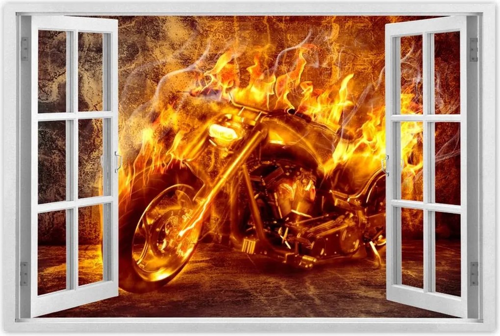 Poszterek 90x60 Chopper a tűzben