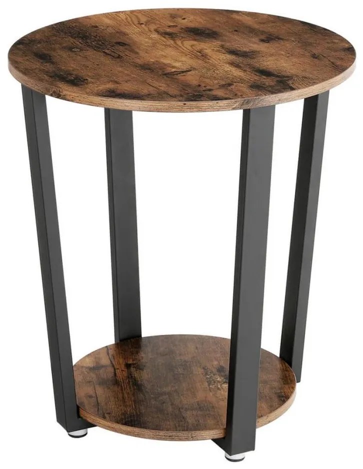 ELDUR oldalsó asztal barna/fekete