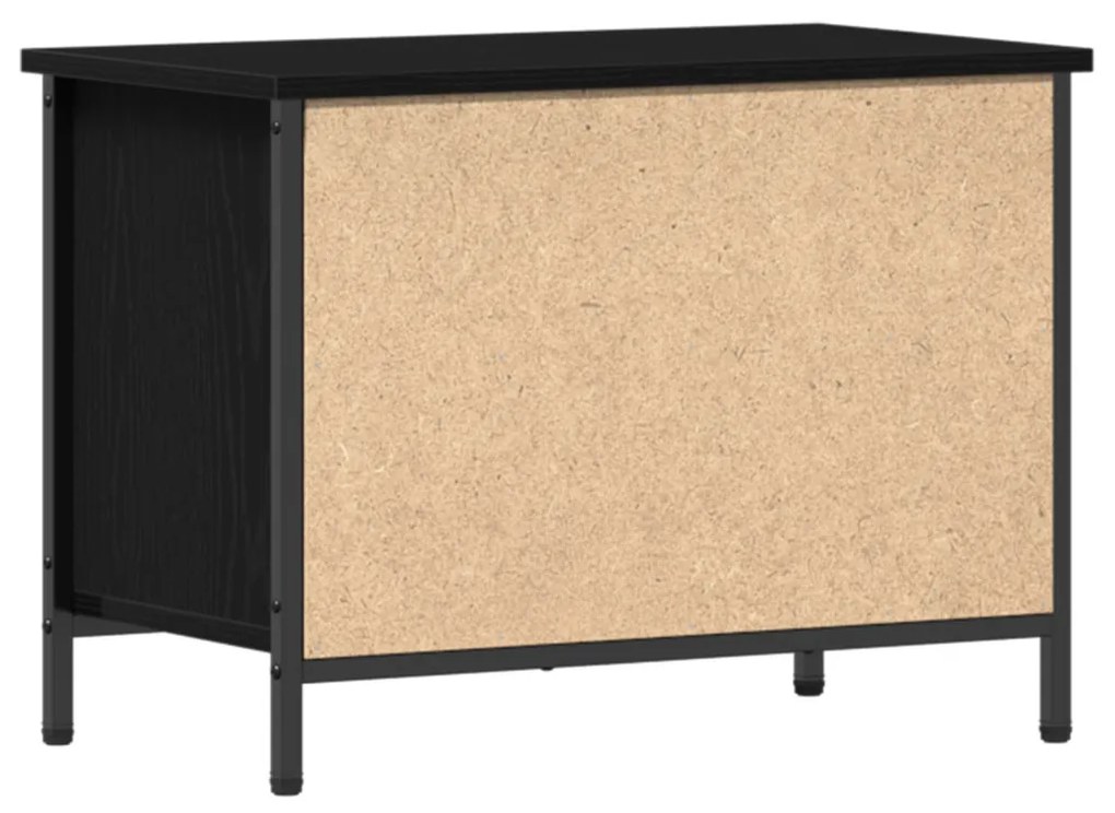fekete tölgy TV állvány Fekete tölgy Szerelt fa 60 x 35 x 45 cm