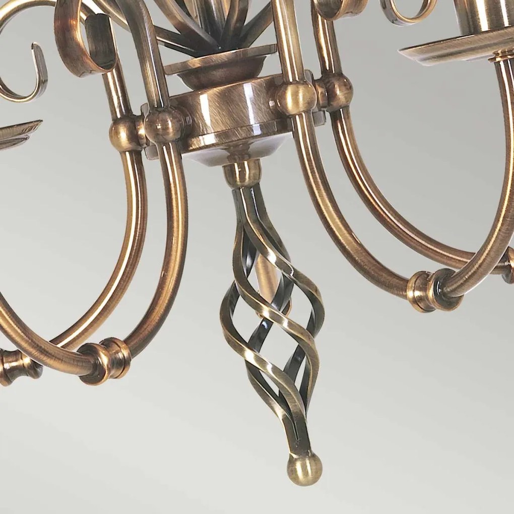 ELSTEAD ART5-AGD-BRASS ARTISAN Klasszikus Csillár Antik Sárgaréz E14 IP20