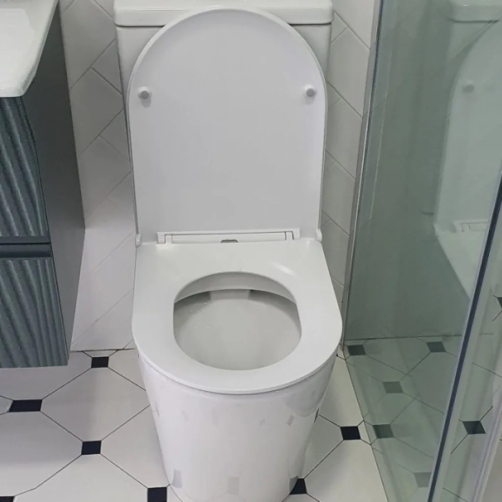 Eros ES AVVA monoblokk WC - perem nélküli - WC ülőkével komplett