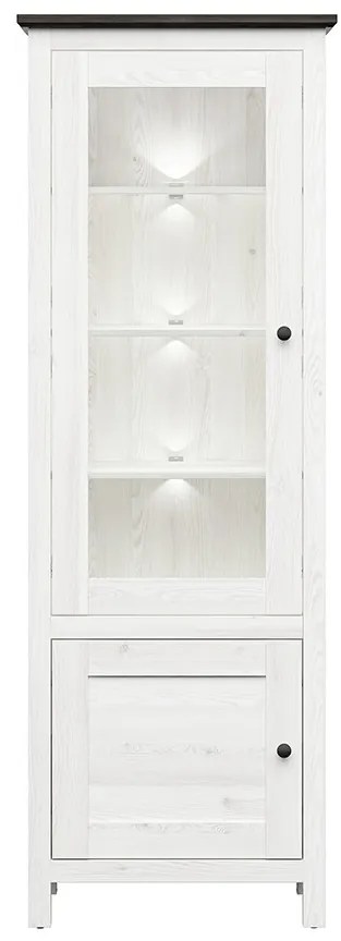Vitrin Hesen REG1W1D/20/7 (LED világítással) (világos sibiu vörösfenyő + fenyő larico). 1062516