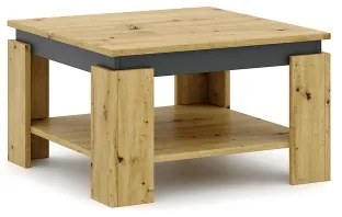 OLAF dohányzóasztal, artisan tölgy/antracit