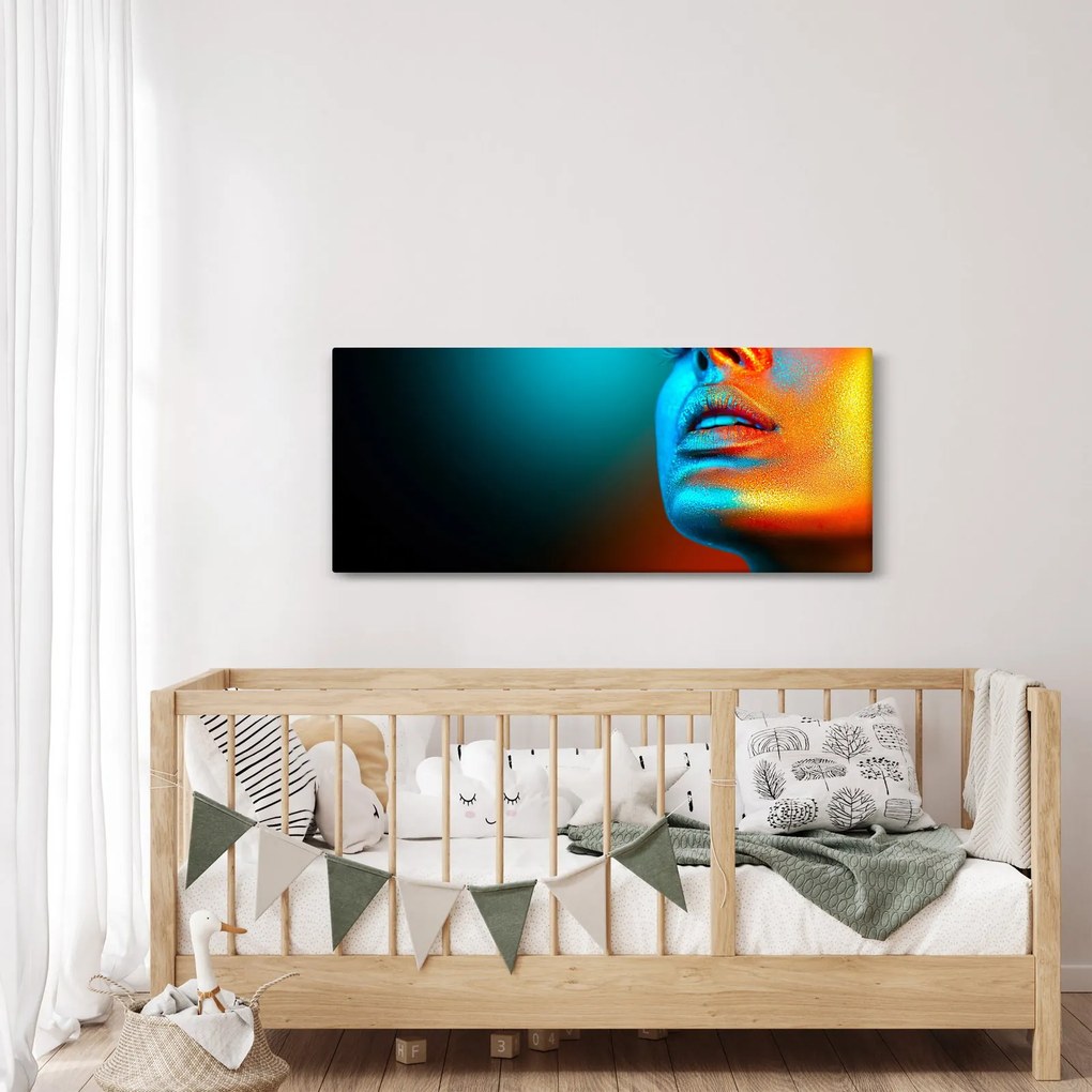 Kép - Csillogó arc (120x50 cm)