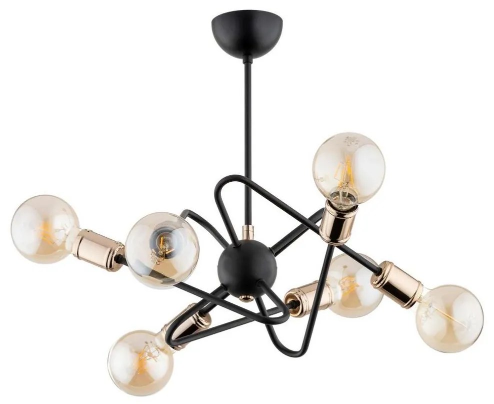 Felületre szerelhető csillár VIRGINIA 6xE27/60W/230V