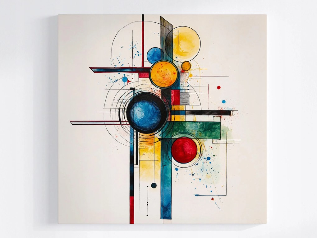 Vászonkép Canvas Grafika Absztrakt Geometria Kompozíció 40x40