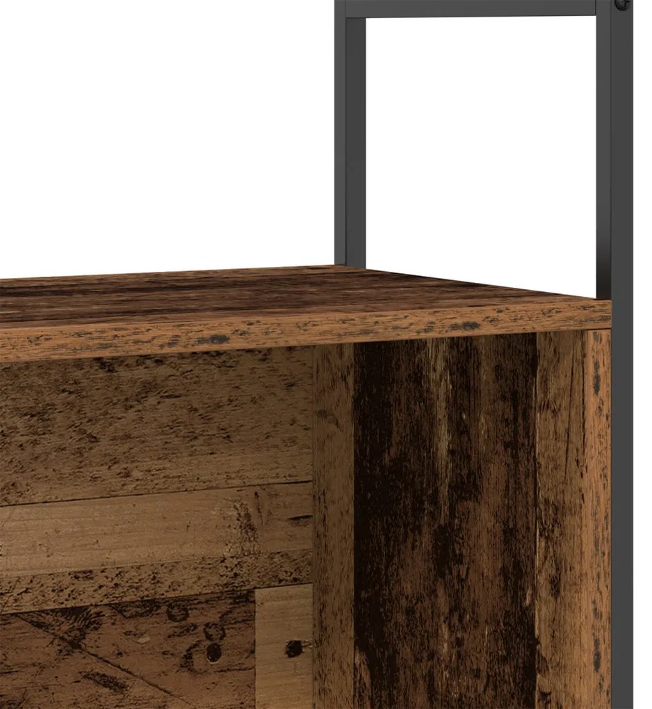 Könyvespolc Füstölt Tölgy 80x30x78,5 cm Műszaki Fa
