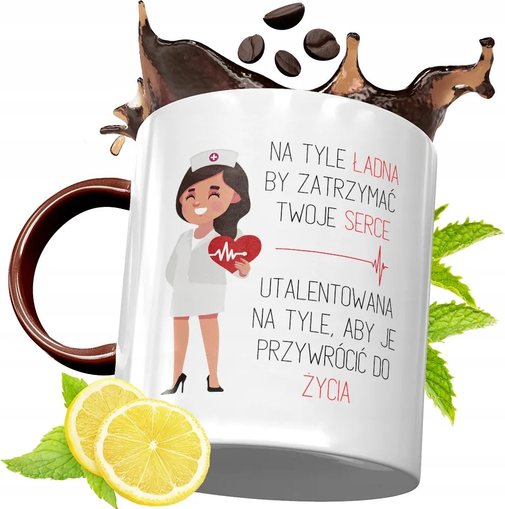 Bordó Bögre Ápolónőnek Születésnapra Ajándék fényképes nyomattal