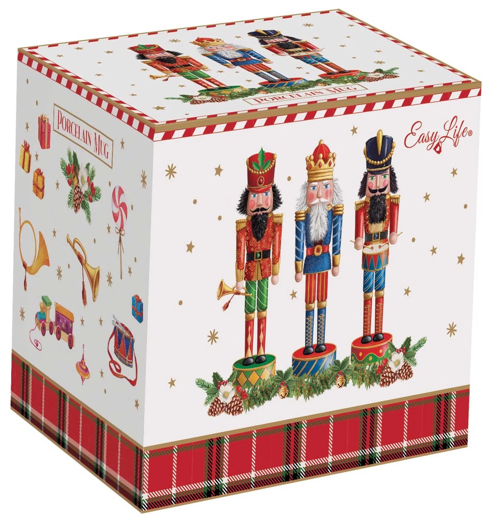 Porcelán diótörő bögre Vintage Nutcracker