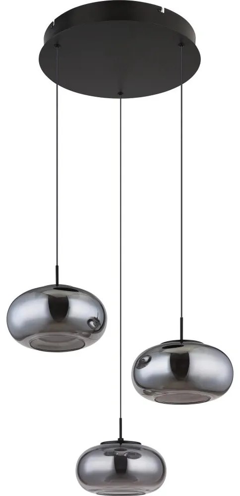 Globo 15744-3H - LED Csillár zsinóron QUINTARA 3xLED/6W/230V